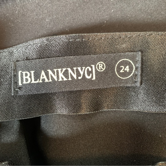 Blank NYC Faux Leather Black Pants Leggings Pleather Shiny Wet Punk Rock Grunge - Picture 7 of 8